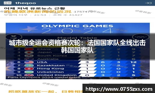 城市级全运会资格赛次轮：法国国家队全线出击韩国国家队